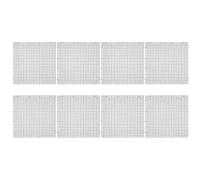 TOYANDONA Lot de 8 Séparateurs pour Aquarium 30x30 Cm en Plastique Noir Plaque de Grille pour Média Filtrant, Support Inférieur de Cloison, Filet D'isolation pour Filtration de Fond