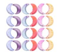TOYANDONA Lot de 80 Pendentifs Lune en Verre Multicolores Charms Lune pour Création de Bijoux DIY Ornements Petits Charms pour Bracelets et Décorations Artisanales Couleur Couleur Aléatoire