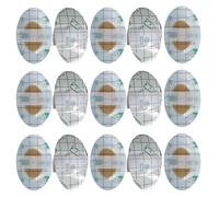 TOYANDONA Lot de 80 Protège-Oreilles Étanches en Film PU Souple pour Bébés Patchs Anti-Eau 44 X 68 CM Noyau en Coton Jaune et Blanc Protection Bain Natation et Sports Aquatiques