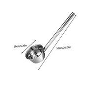 TOYANDONA Louche à Eau Inox à Manche Long Épaissi Ustensile de Cuisine Résistant pour Humidifier Fleurs et Légumes Cuillère Pratique Acier Inoxydable