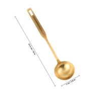 TOYANDONA Louche à Soupe Acier Inoxydable Épaisse Louche de Service Dorée Capacité Généreuse pour Soupes Bouillons et Sauces