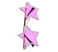 TOYANDONA Lunettes de Soleil Étoile sans Monture pour Fête Protection Uv Design Étoile à Cinq Branches pour Hommes et Femmes