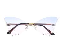 TOYANDONA Lunettes de Soleil Papillon en PC pour Ambiance Estivale, Confortables et Résistantes, Accessoires Photo pour Fête et Cosplay