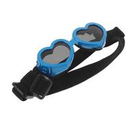 TOYANDONA Lunettes pour Petit Chien Forme de Cœur Protection UV et Pare-Vent Lunettes Ajustables Plastique pour Chat et Chien Accessoire Confortable pour Sorties et Plein Air