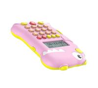TOYANDONA Machine D'éducation Préscolaire pour Garçon et Filles Rose, Calculatrice Éducative Portable en Abs, Jeu de Mathématiques de Base Opérations, D'éveil Électronique pour