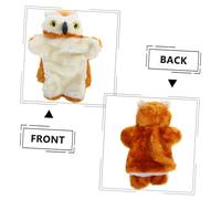 TOYANDONA Main Peluche Chat Hibou Animal Doux pour Conte Garçon Fille Interaction