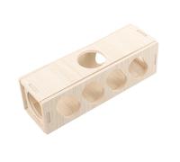 TOYANDONA Maison Bois pour Cobaye et Hamster Tunnel Cachette Résistant et Facile à Nettoyer Multifonction pour Chinchilla et Petit Rongeur Compact pour Cage
