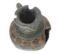 TOYANDONA Maison de cachette de Poisson et de crevettes Petit réservoir Bois flotté rochers Vase Grotte d'aquarium d'eau Douce Ornement d'aquarium Grotte à Poissons pour Aquarium résine