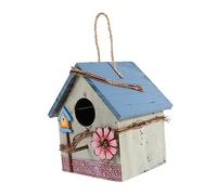 TOYANDONA Maison d'oiseau de Jardin Alimentation Imbrication Ornements Naturel Mignon nid Cage Oiseaux décor de Maison de Jardin mangeoires à Oiseaux suspendues pour l'extérieur en Bois Vert