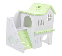 TOYANDONA Maison Hamster Double PVC Premium Cachette Confortable et Durable pour Rongeurs et Petits Animaux Espace pour et Jeux