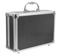 TOYANDONA Mallette Multifonction Rigide en Alliage D’Aluminium Petite Taille avec Mousse Alvéolée et Plate Serrure à Clé Sécurisée Organiseur de Boîte à Outils pour Transport et Rangement