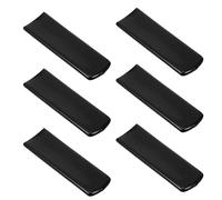 TOYANDONA Manchons de Protection pour Poignée de Vanne à Bille en Pvc Noir, Lot de 6 Pièces, Dimensions 3 Cm Hauteur Intérieure × 3 Cm Diamètre Intérieur × 10 Cm Longueur, Cache-poignée