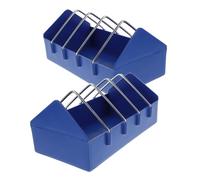 TOYANDONA Mangeoire à Pigeons en Plastique Renforcé, Plateau Alimentaire 20 Cm, Lot de 4 Pièces, Résistant aux Intempéries, pour Pigeons, Canards et Volailles en Élevage Extérieur