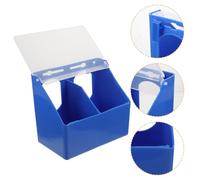 TOYANDONA Mangeoire à Pigeons en Plastique Résistant à l'usure Deux Ouvertures Grosse Capacité Accessoire Suspendu pour Oiseaux de Compagnie et Élevage Couleur Couleur Aléatoire