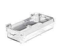 TOYANDONA Mangeoire Anti-inspirant Nourriture de Tortue Fournitures de Reptiles Bol Petit Accessoires pour Reptiles mangeoire pour Reptiles Plat de Nourriture matériau ABS Transparent