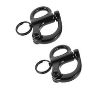 TOYANDONA Manille à Ressort en Acier Inoxydable 2pcs Dégagement Rapide et Connexion Stable pour Équipements de Voile en Environnements Marins