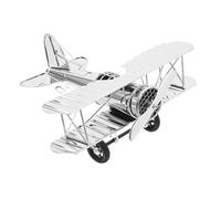 TOYANDONA Maquette D’Avion en Fer Rétro, Ornement Décoratif Vintage Grand Modèle, Décoration Intérieure pour Bureau et Salon, Modèle Réduit Avion en Métal Robuste, Artisanat Métallique