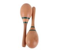 TOYANDONA Maracas Bois pour Garçon Fille Instrument Musical Sensoriel pour Éveil Shaker Sécurisé pour Entraînement Au Rythme Maternelle Outil Pédagogique Intégration Sensorielle