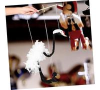 TOYANDONA Marionnette Bois Artisanale avec Fils Créatif pour Spectacles et Apprentissage Marionnette Animale Main pour Jeu Imaginatif et Divertissement