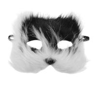 TOYANDONA Masque de Chat Kawaii en Plastique Réaliste à Mi-visage, Utilisation Polyvalente pour Cosplay et Fête D'halloween, Accessoire Léger et Confortable