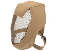 TOYANDONA Masque en Maille d'acier Respirante et Résistante aux Chocs de Protection Faciale Intégral Couleur Kaki pour Activités Outdoor pour Escrime et Tir à l'arc