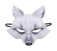 TOYANDONA Masque Facial Demi-Masque Renard en EVA Léger Confortable pour Cosplay Carnaval Halloween Fête Costumée