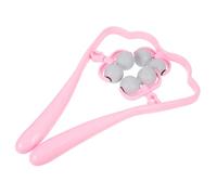 TOYANDONA Masseur Manuel Cou Rouleau à Six Boules Rose, Outil De Massage Portable Multifonction, Soulagement Des Douleurs Cervicales Et Épaules, Massage Ciblé à Domicile Pour Détente Musculaire