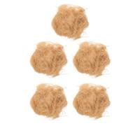 TOYANDONA Matériaux Naturels pour Nidification D’Oiseaux 5 Paquets de 30g en Fibres de Raphia 100% Naturelles pour Perruches, Colibris et Cages, pour Volières, Jardins et Emballages