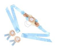 TOYANDONA Maternity Sash and Set Pour Future Maman Et Futur Papa Ensemble Corsage Et Ceinture Pour Shower Accessoires Photos De Grossesse Et Décorations De Fête