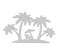 TOYANDONA Matrice de Découpe Cocotier Multi-Usage en Métal, Moule à Découper pour Loisirs Créatifs, Scrapbooking et Décoration Thème Mer