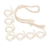 TOYANDONA Mèche De Lampe à Pétrole Tressée Lot De 8 Pièces Corde De Chanvre Accessoire De Fabrication De Bougies Utilitaire Décoration Intérieure