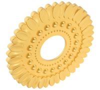 TOYANDONA Médaillon Décoratif de Plafond Rond en Ps Effet Pierre, Finition Dorée, Diamètre Moyen, Ornement Suspendu pour Plafonnier et Ventilateur, pour Salon et Salle à Manger, Accessoire