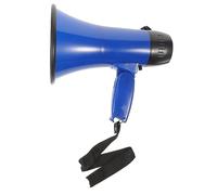 TOYANDONA Mégaphone Portable Corne Bleu avec Enregistrement et Alarme Amplificateur Vocal Pliable pour Guide et Commerçant