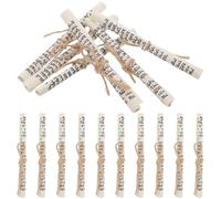 TOYANDONA Mezouza avec Parchemin de Bénédiction Casher pour Porte Juive, Lot de 16 Rouleaux en Papier Robuste, Symbole Religieux Hébreu pour Décoration et Protection Maison