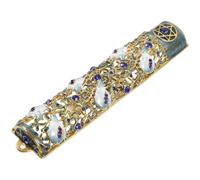 TOYANDONA Mezouzah Juive Décorative avec Parchemin Sacré Bénédiction pour Porte Entrée Ornement de Hanoucca et Symbole de Protection Religieuse