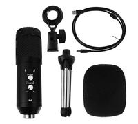 TOYANDONA Microphone Condensateur USB Cardioïde pour Enregistrement Streaming et Conférence Support Ajustable Portable pour PC et Ordinateur Portable