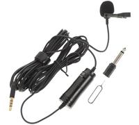 TOYANDONA Microphone Cravate Plastique avec Clip Lavalier Micro Enregistrement Clair pour Smartphones Caméras et Ordinateurs Adapté Aux Interviews et Vidéos