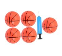 TOYANDONA Mini Ballons de Basket Gonflables 6 Pièces en Matériau Élastique, Jouets Rebondissants pour Garçon et Filles, Présents Fête Basket, Adaptés Intérieur et Extérieur