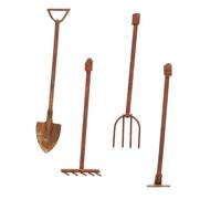 TOYANDONA Mini Outils de Jardinage Vintage pour Maquettes Décorations Miniatures Accessoires Durables pour Jardins de Mousse et Plantes Grasses