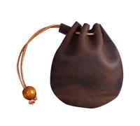 TOYANDONA Mini Porte-Monnaie en Cuir Vintage Multifonction, Petit Paquet De Change en Cuir Fougather Café, Léger Et Compact, pour Usage Quotidien, Transport Facile, Format Mini