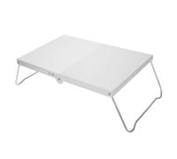 TOYANDONA Mini Table Pliante Portable en Aluminium Léger, Plateau Isolant Résistant la Chaleur, Petite Table de Camping Compacte pour Pique-niques, Barbecue et Activités de Plein Air