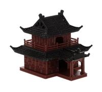 TOYANDONA Miniature Pavilion Décor Plastique Robuste pour Aquarium et Micro Paysage Modèle Architecture Ancienne Compact Décoration Élégante pour Jardin Terrasse et Terrarium