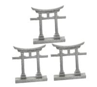 TOYANDONA Miniature Shinto Gate Décor pour Aquarium et Terrarium Accessoire de Jardin Zen Gris pour Aquarium Maison de Poupée et Bureau