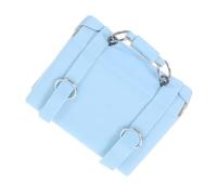 TOYANDONA Miniature Valise Garçon Fille Légère Bois et Cuir Synthétique Mallette de Jeu Portable pour Jeu Imagination et Accessoires de Poupée
