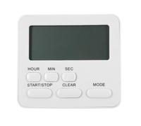 TOYANDONA Minuteur Numérique Silencieux Multifonction pour Cuisine et Étudiants avec Alarme et Support Portable Minuterie à Compte à Rebours Réveil Digital Compact Abs Blanc