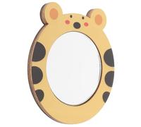 TOYANDONA Miroir De Maquillage pour Enfants Petit Miroir À Main Adorable Animaux Enfant Artisanat en Bois pour Activités Bricolage Éducatives
