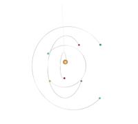 TOYANDONA Mobile Suspendu Modèle Atomique Décor Astronomie Multicolore Pour Chambre D'garçon Et Filles, Décoration Murale Scandinave, Grand Kit Mobile Suspendu Planète, Ornement Éducatif Scientifique