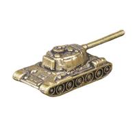 TOYANDONA Modèle de Char de Guerre en Laiton Vintage pour Décoration de Bureau, Sculpture Compacte Finition Luxueuse, Ornement Rétro pour Homme