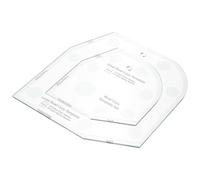 TOYANDONA Modèle de Couture en Acrylique Transparent pour Couverture de Bol, Règle Patchwork DIY 6 Pouces, Gabarit de Panier pour Couture à Domicile et Loisirs Créatifs