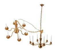 TOYANDONA Modèle de Lampe Suspendue Miniature 2Pcs pour Décoration de Maison de Poupée Lumineuse et Matériaux de Bricolage pour Salle de Jeux et Table